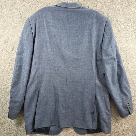 Ermenegildo Zegna Trofeo Blazer Men's 56R 2XL Wool Sport Coat Switzerland Check